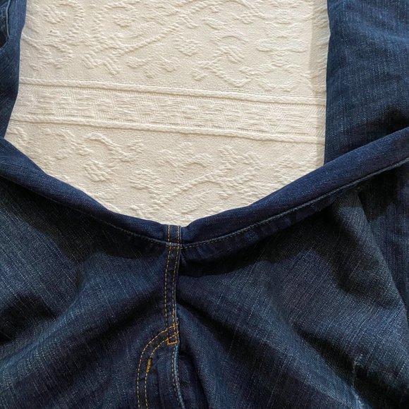 Fossil Slim Boyfriend Dark Wash Jeans Size 25 some distressing 5 pocket Casual - Picture 10 of 11